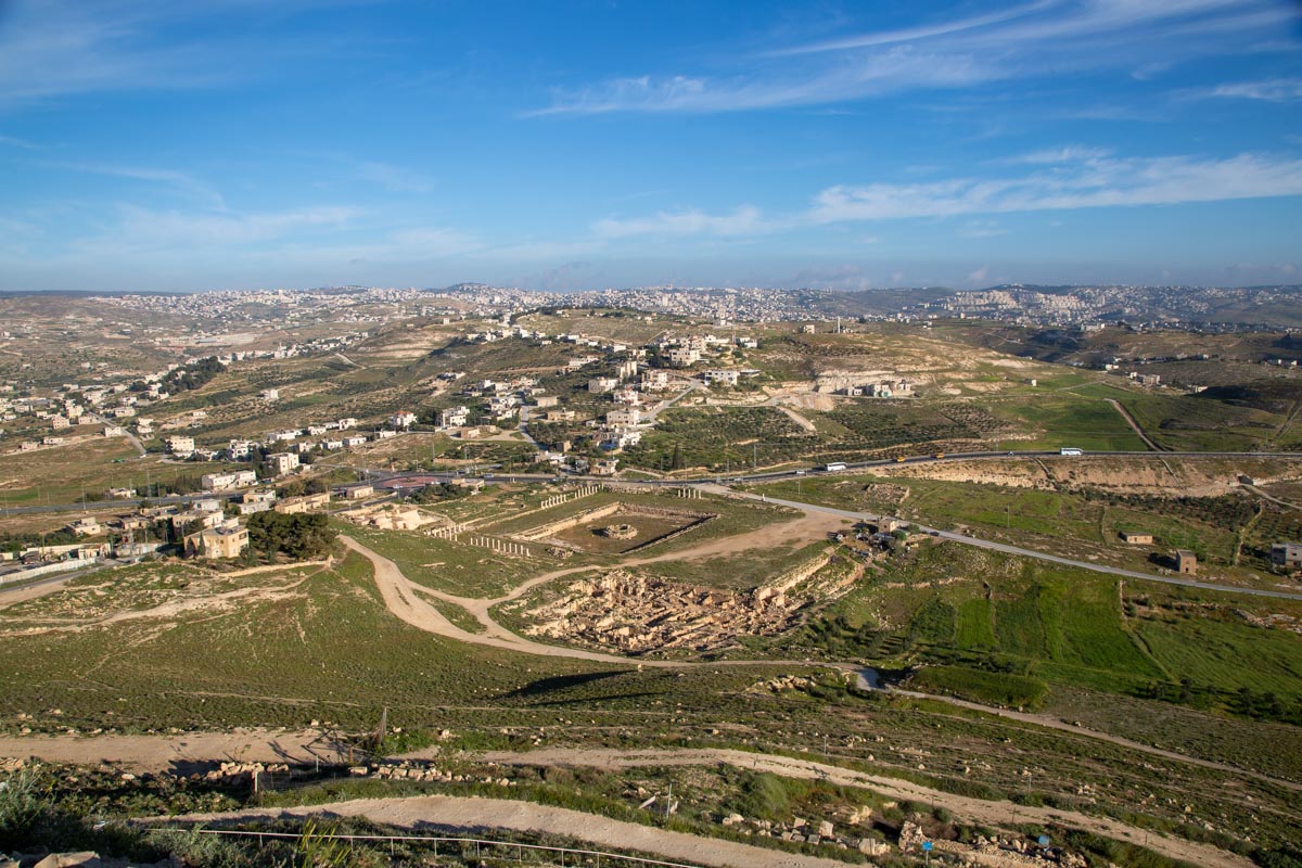 Israel, Herodium - Lower Roman Palace complex