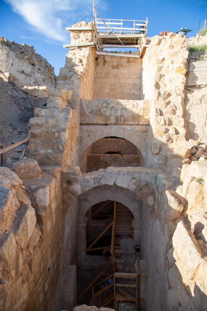 Israel, Herodium - Royal passageway
