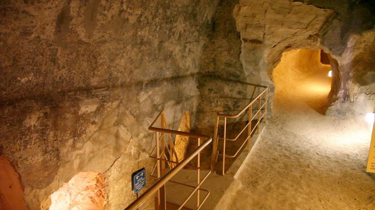 Israel, Herodium - underground shelters