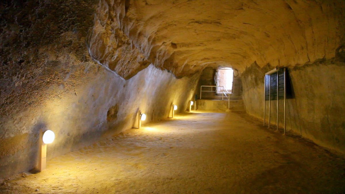 Israel, Herodium - underground water cisterns