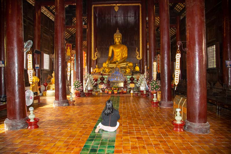 Thailand, Chiang Mai, Wat Phan Tao