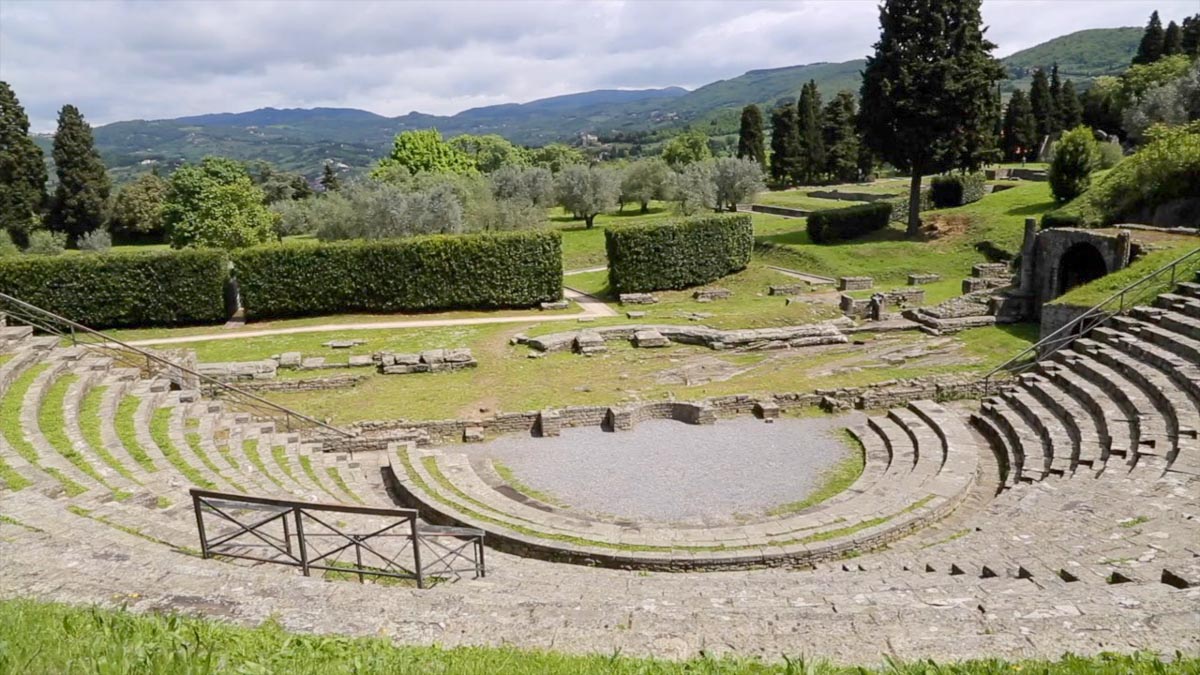 Italy, Tuscany, Fiesole Roman theatre