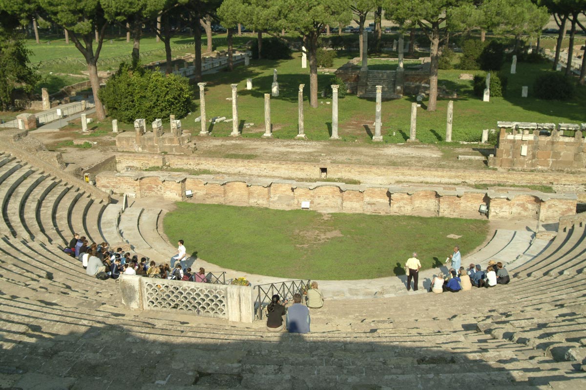 Italy, Ostia Antica Roman Theatre