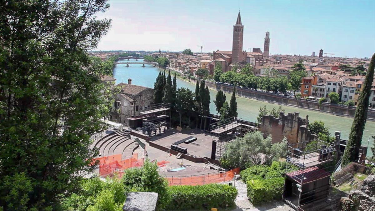 Italy, Veneto, Verona Roman Theatre