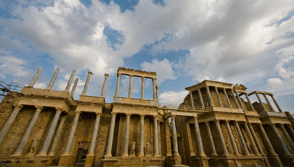 Spain, Merida Roman Theatre - Corinthian Column