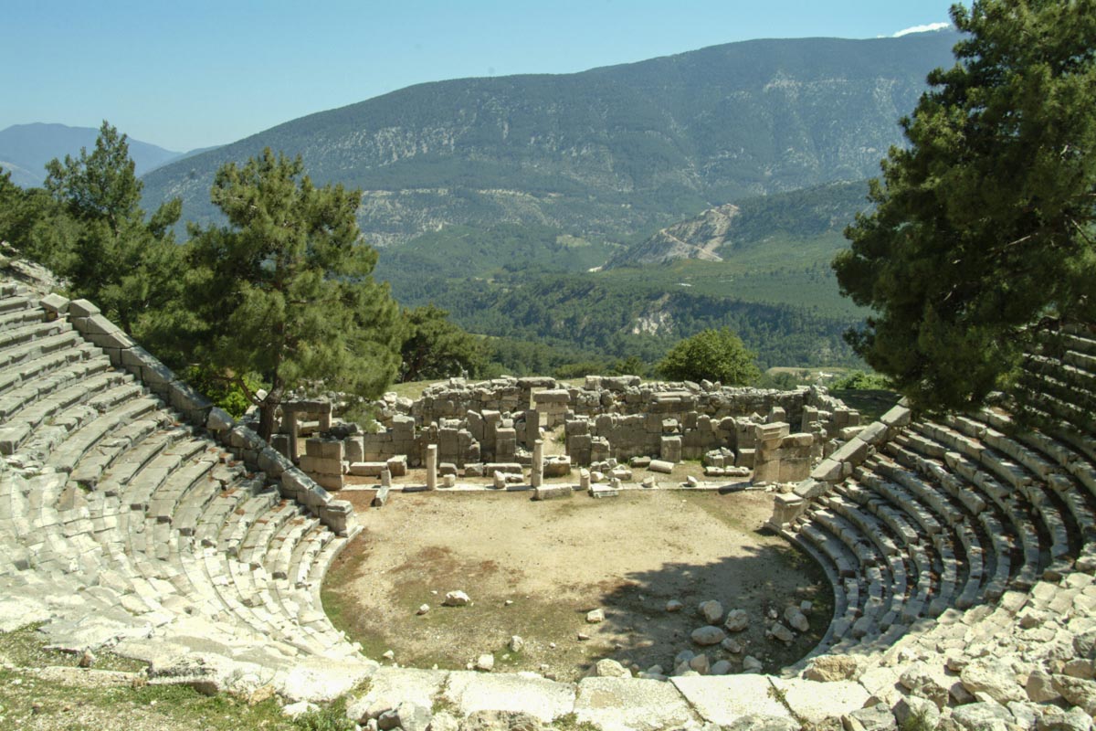 Turkey, Arycanda Roman theatre