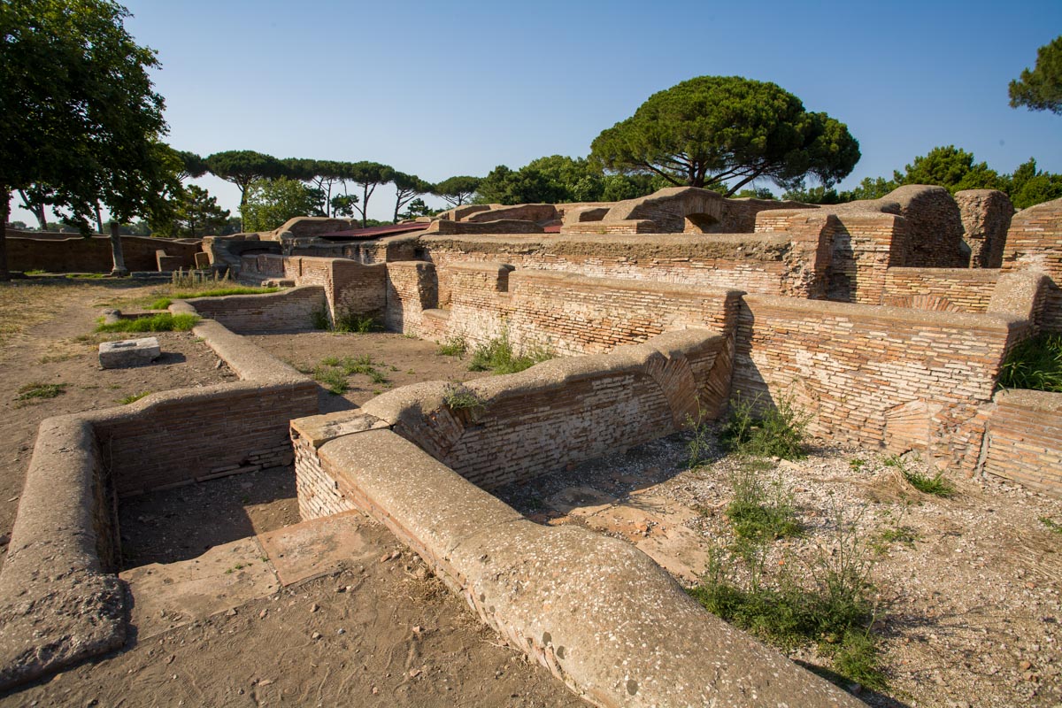 Italy, Ostia Antica, Baths of Neptune