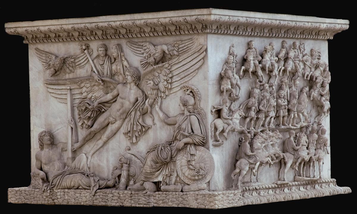 Italy, Rome - Antoninus Pius column's base