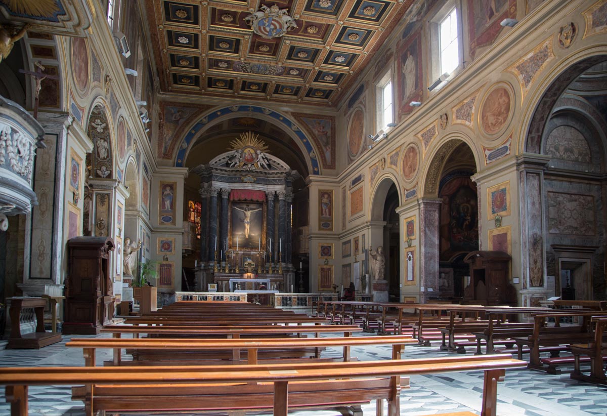 Italy, Rome - Basilica of Saint Lawrence in Lucina - altar