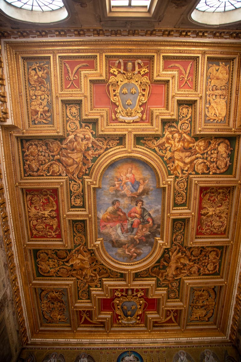 Italy, Rome - Basilica of Saints Cosmus and Damian - ceiling