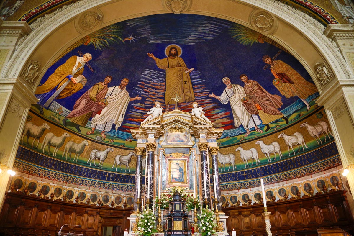 Italy, Rome - Basilica of Saints Cosmus and Damian - Mosaics