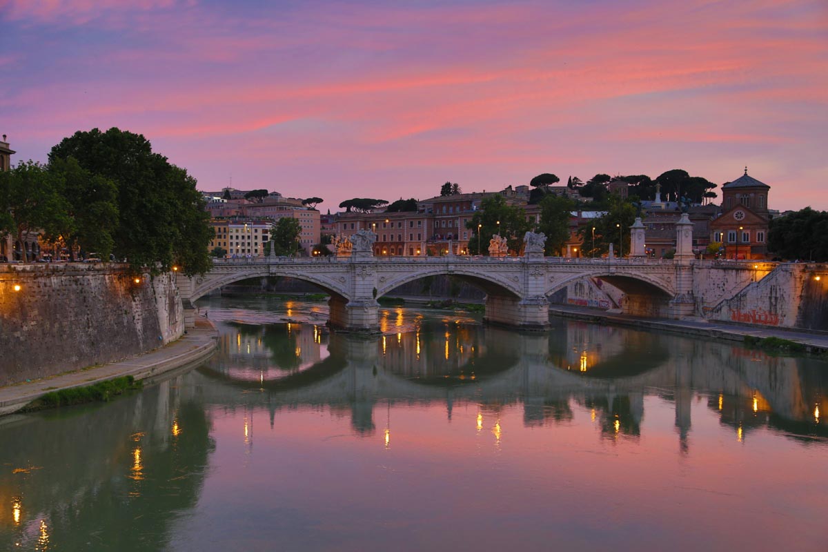 Italy, Rome - Sant'Angelo Bridge