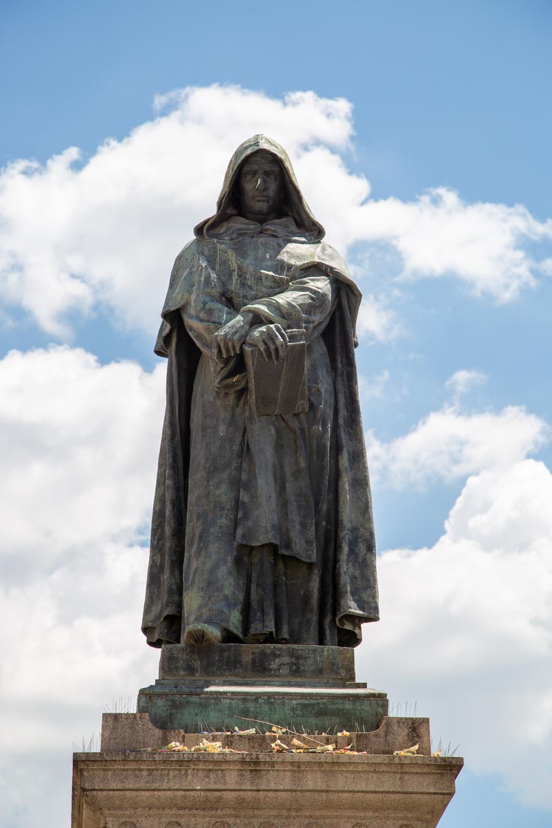 Italy, Rome - Statue of Giordano Bruno - Campo dei Fiori