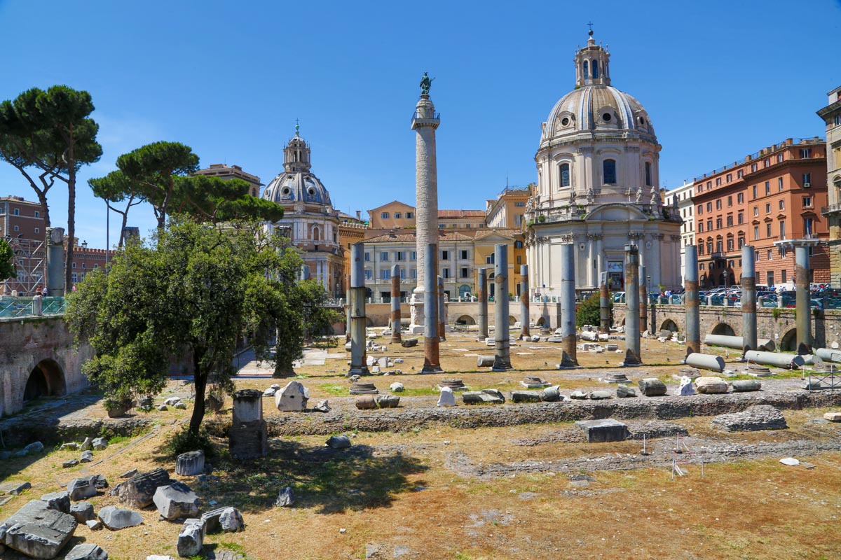 Italy, Rome, Forum of Trajan - Basilica of Ulpia