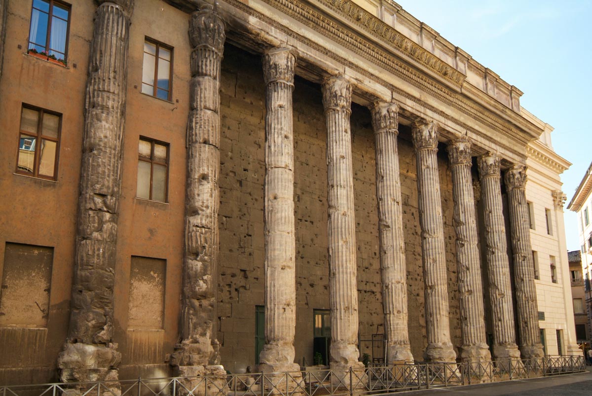Italy, Rome, Campus Martius - Temple of Hadrian