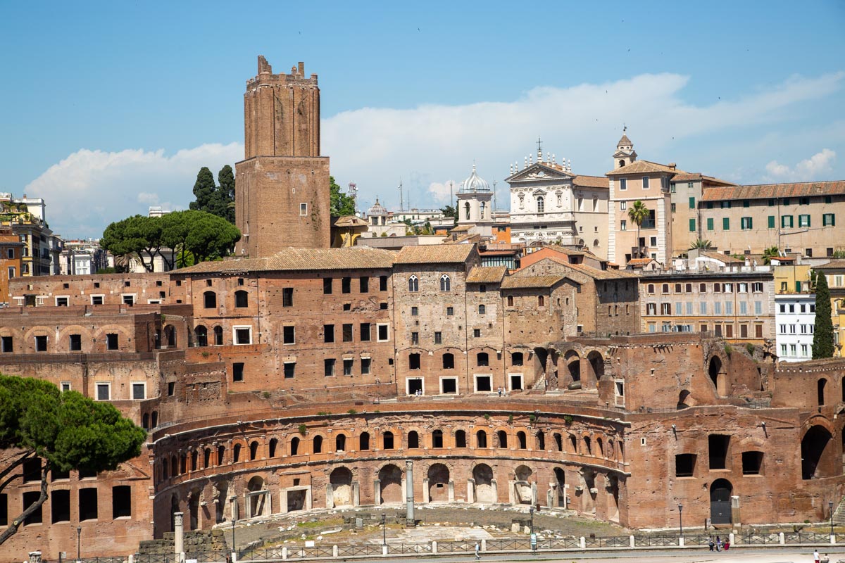 Italy, Rome, Medieval Torre delle Milizie (Tower of the Militia)