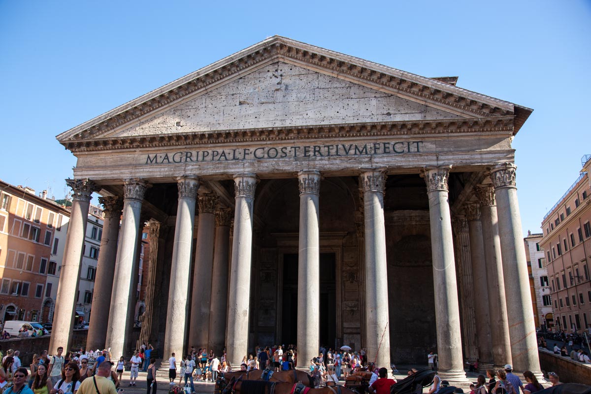 Italy, Rome, Pantheon - Portico