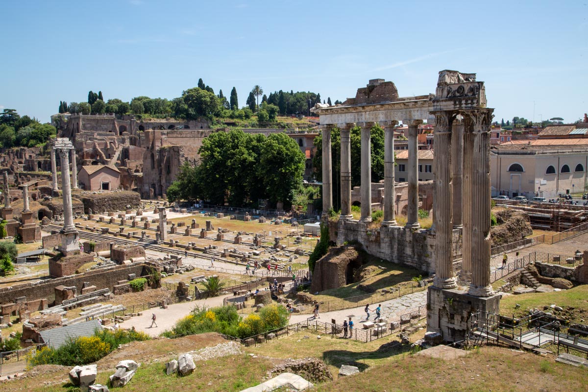 Italy, Rome, Roman Forum - Roman road - Clivus Capitolinus