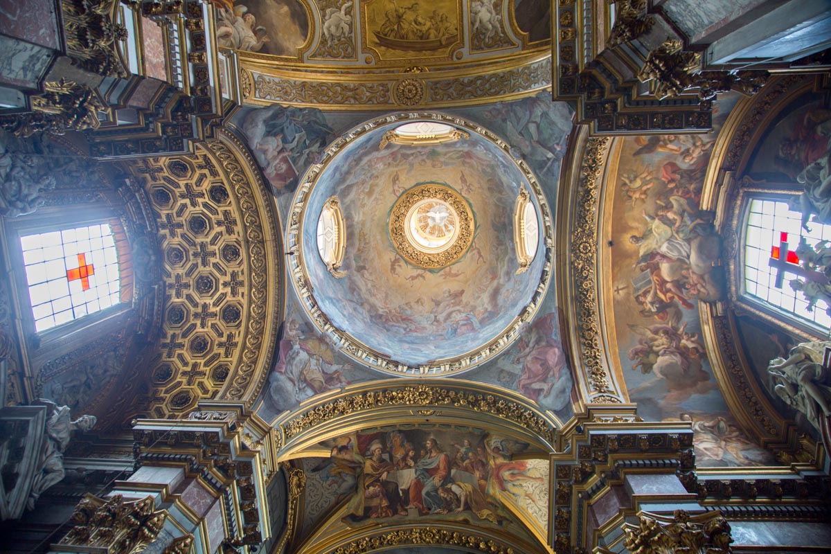 Italy, Rome, Santa Maria Maddalena - Domes