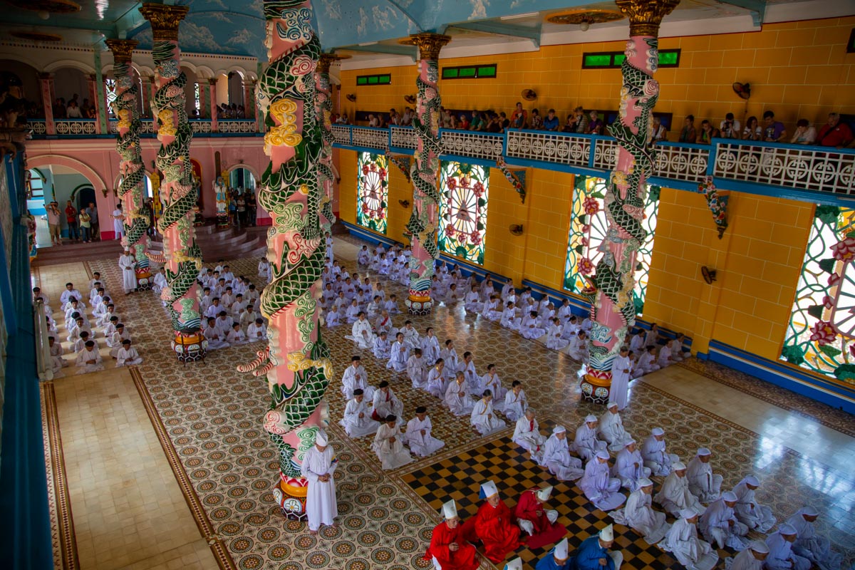 Vietnam, Caodaism Religion Cao Dai Temple