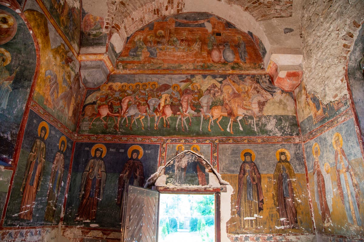 Romania, Patrauti painted monastery - frescoes
