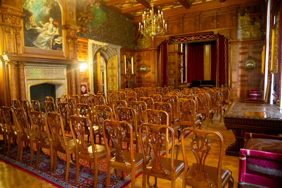 Romania, Peles Castle - Concert Hall - neo-renaissance