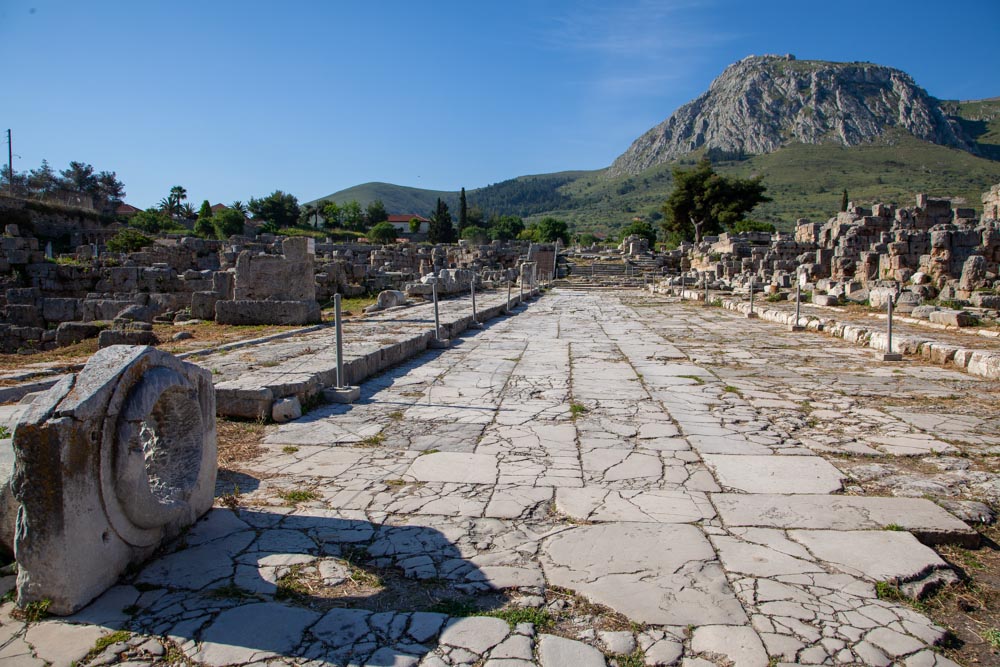 Greece, Corinth, Lechaion road (Cardo)