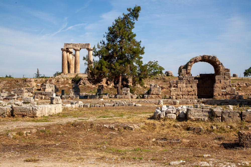 Greece, Corinth, North-west shops