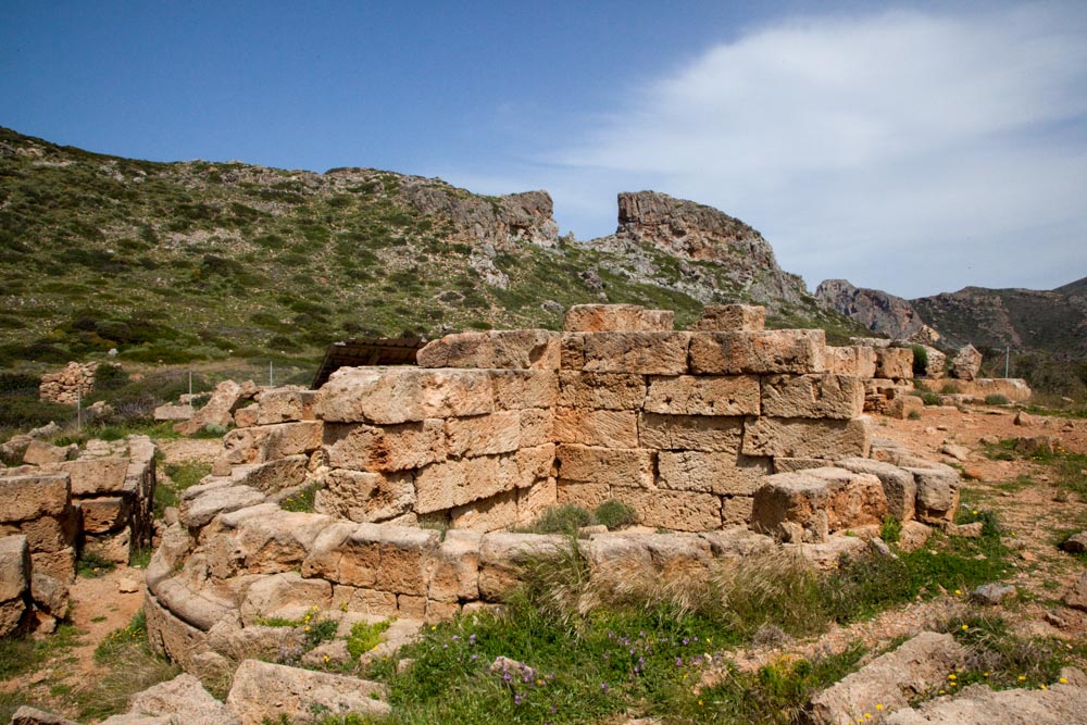 Greece, Crete, Phalasarna (Falasarna) ancient site