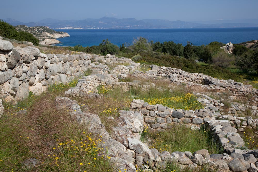 Greece, Crete, Gournia - Eastern quarter - Minoan buildings