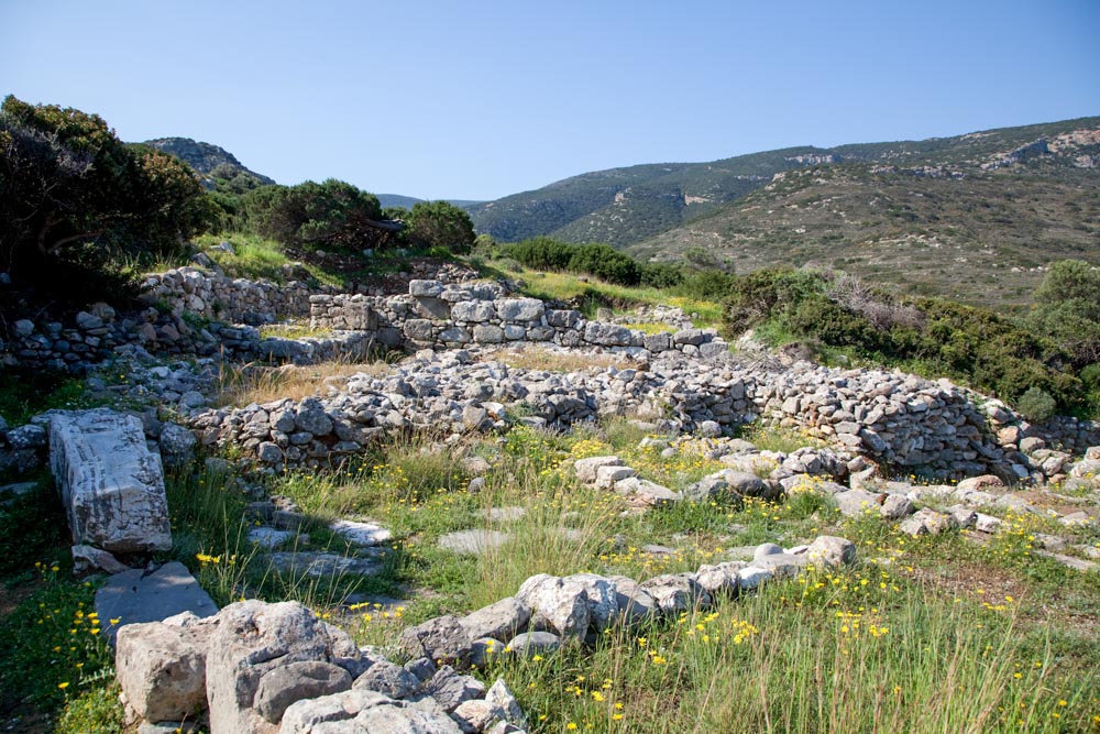 Greece, Crete, Gournia - Southern quarter - Minoan buildings