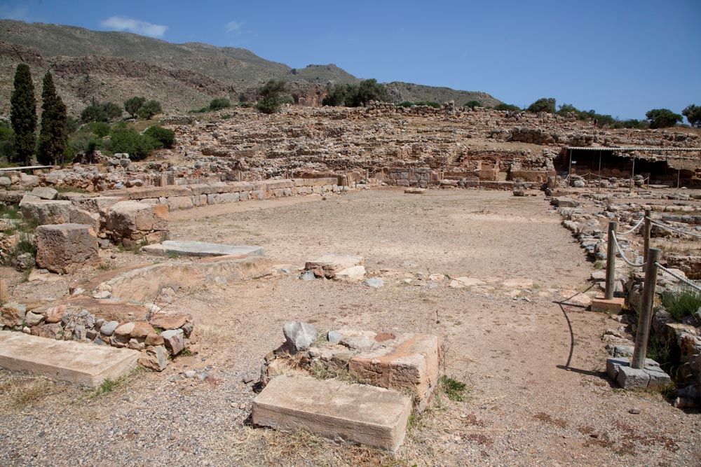 Greece, Crete, Kato Zakros - Minoan Palace - central court