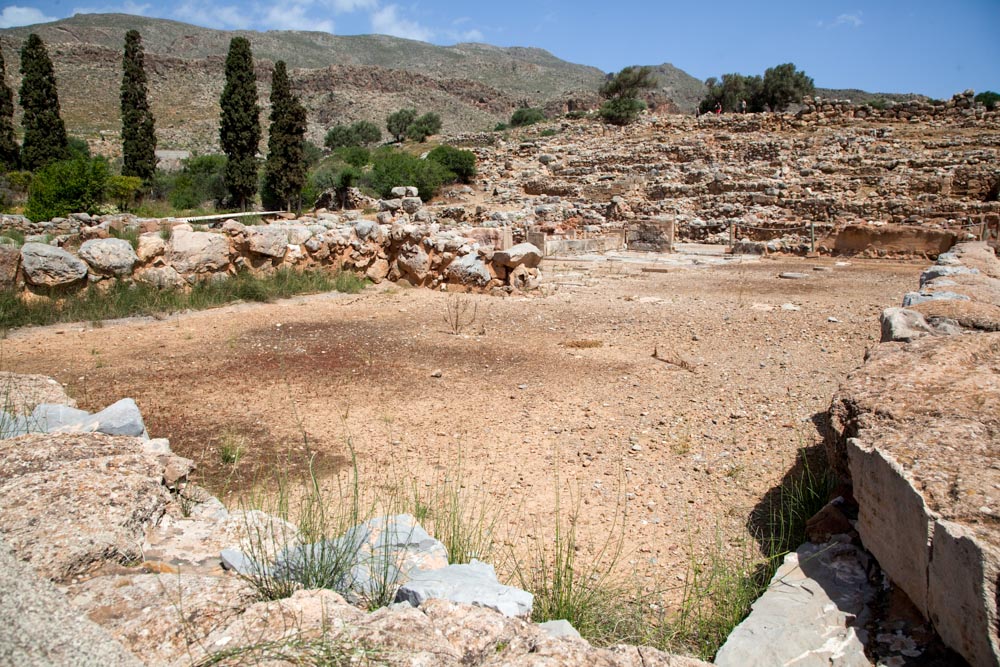 Greece, Crete, Kato Zakros - Minoan Palace - Hall of the ceremonies