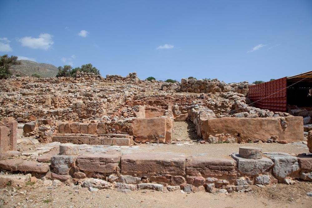 Greece, Crete, Kato Zakros - Minoan Palace - northern quarter - Minoan buildings
