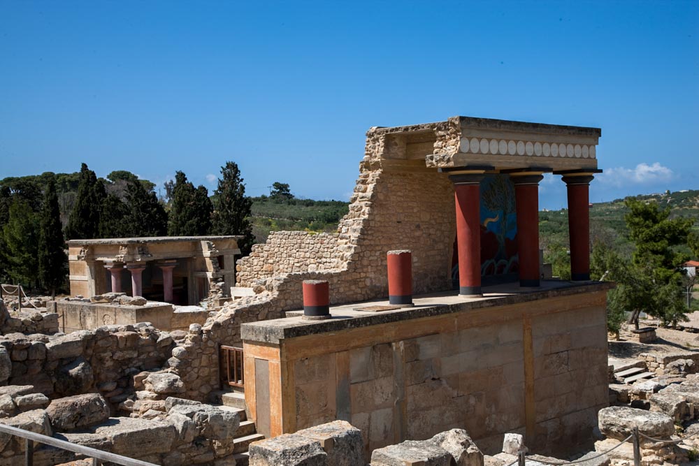 Greece, Crete, Knossos - Minoan North entrance