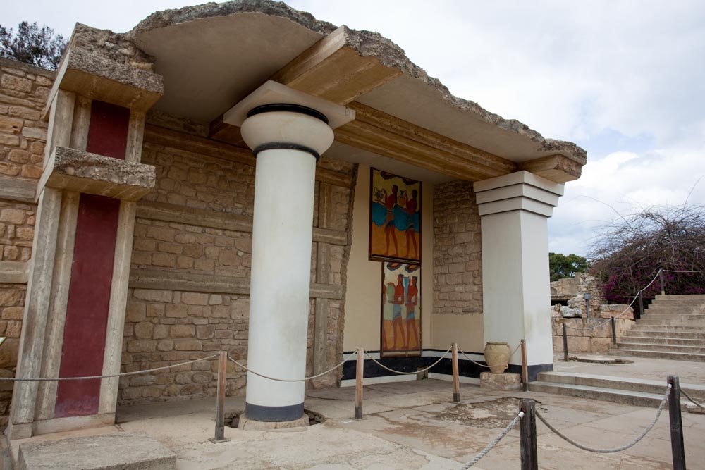 Greece, Crete, Knossos - Minoan propylon