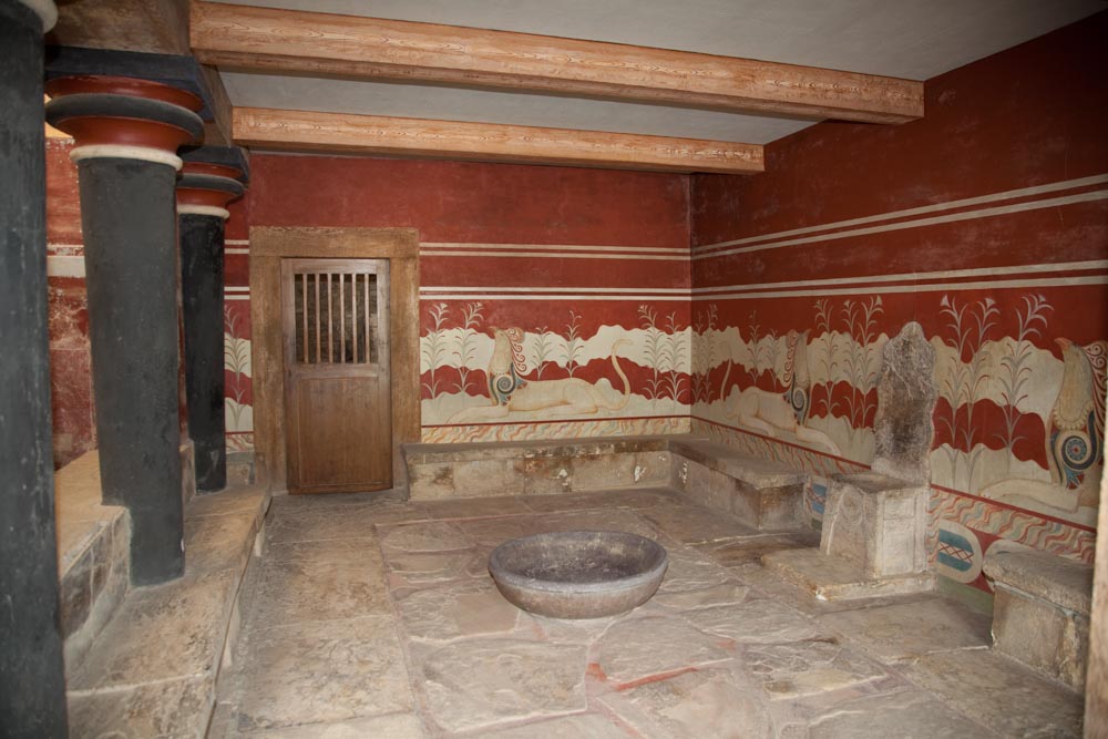 Greece, Crete, Knossos - Minoan Throne room