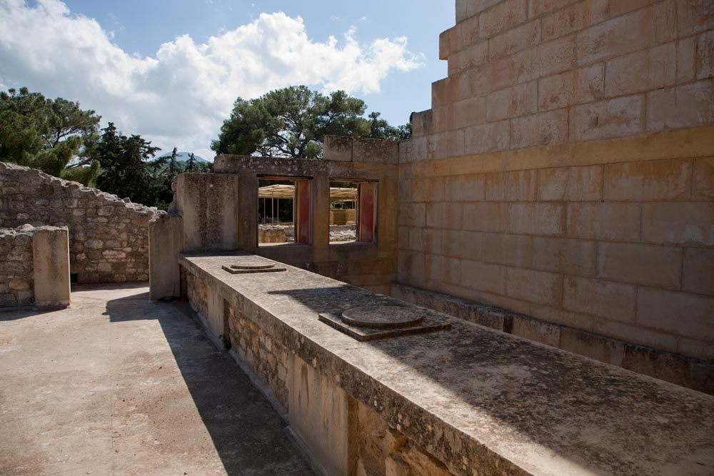 Greece, Crete, Knossos - Minoan walls