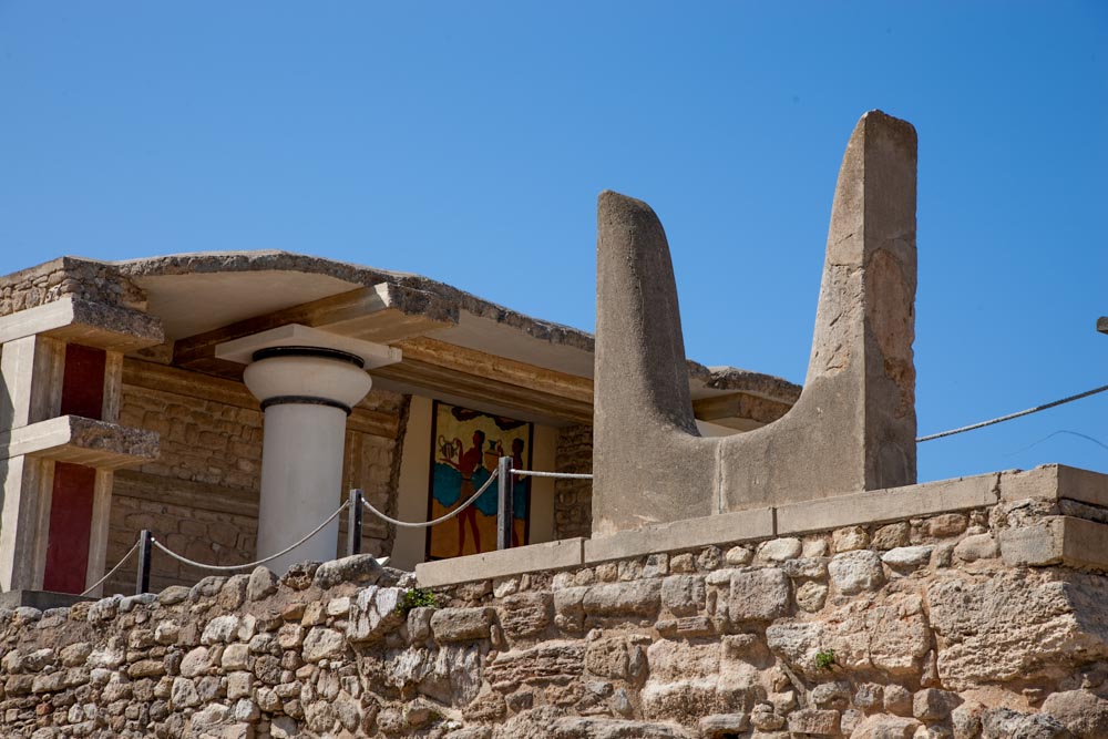 Greece, Crete, Knossos - Minoan Sacred horn