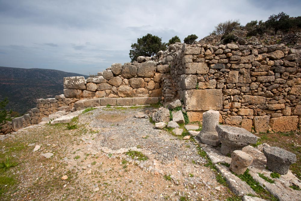 Greece, Crete, Lato Greek city - Greek house with mosaic