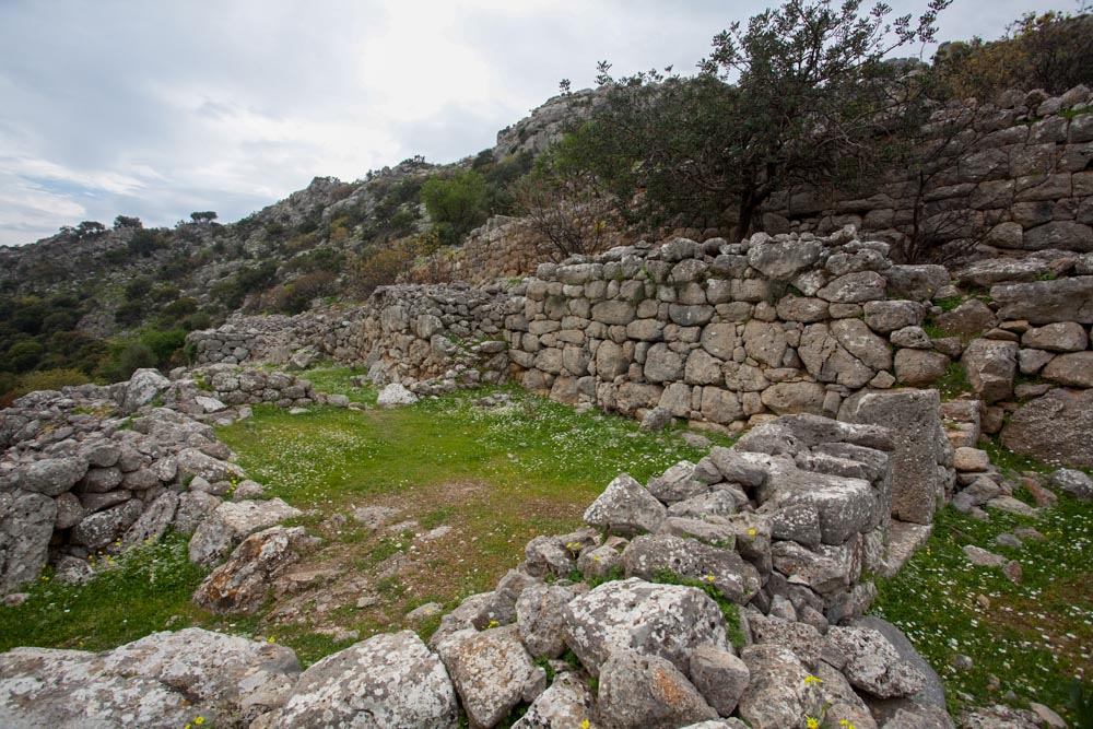 Greece, Crete, Lato Greek city - Greek houses