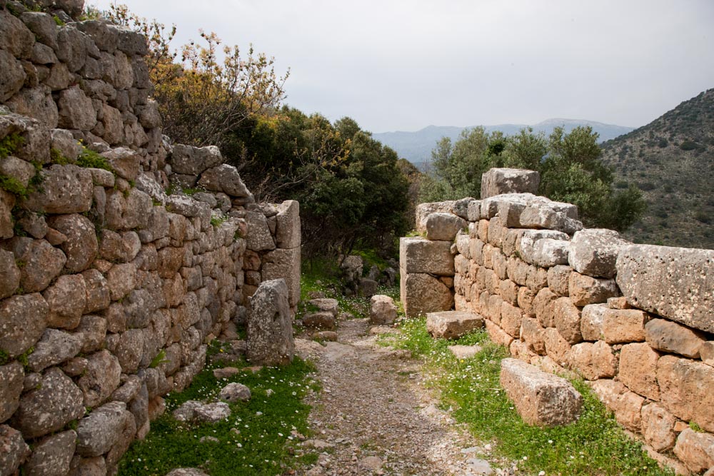 Greece, Crete, Lato Greek city - main gate