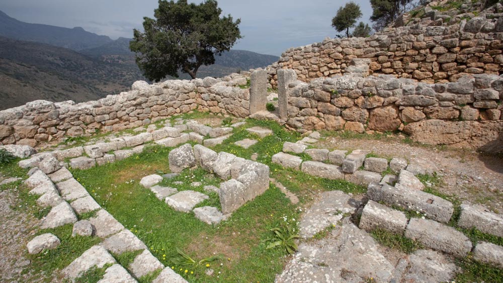 Greece, Crete, Lato Greek city - Peristyle house