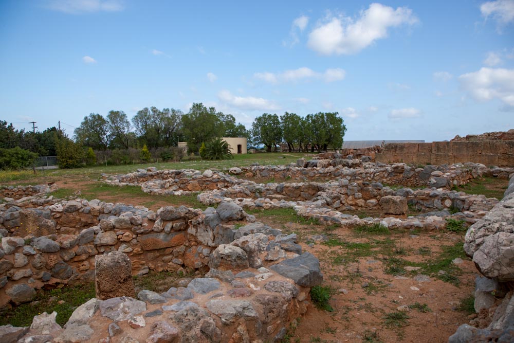 Greece, Crete, Malia Minoan palace - grain silos