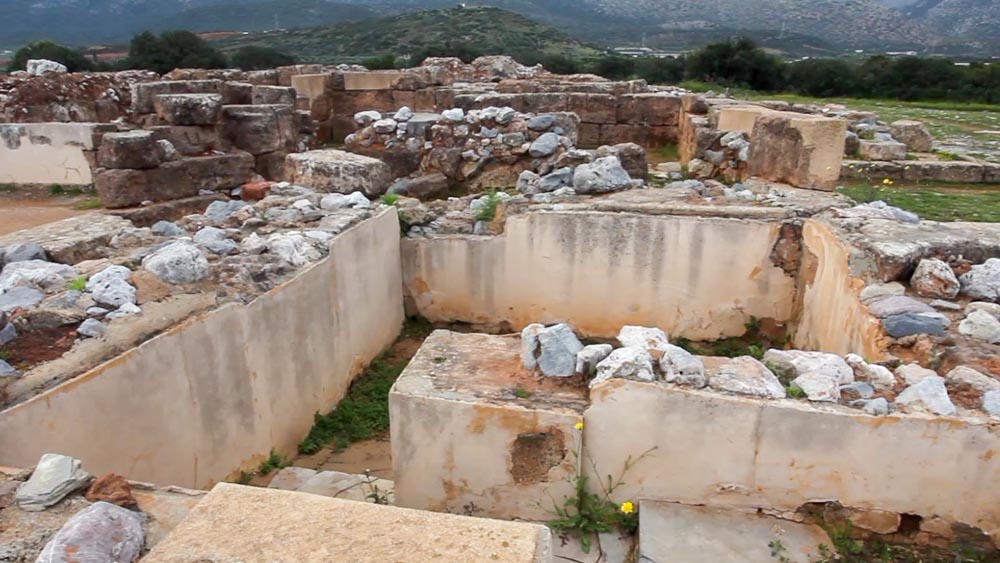 Greece, Crete, Malia Minoan palace - Lustral Basins