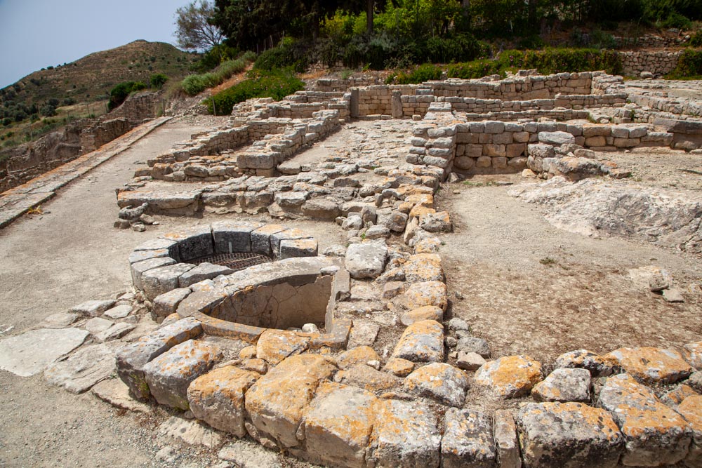 Greece, Crete, Phaistos Minoan palace - Greek house