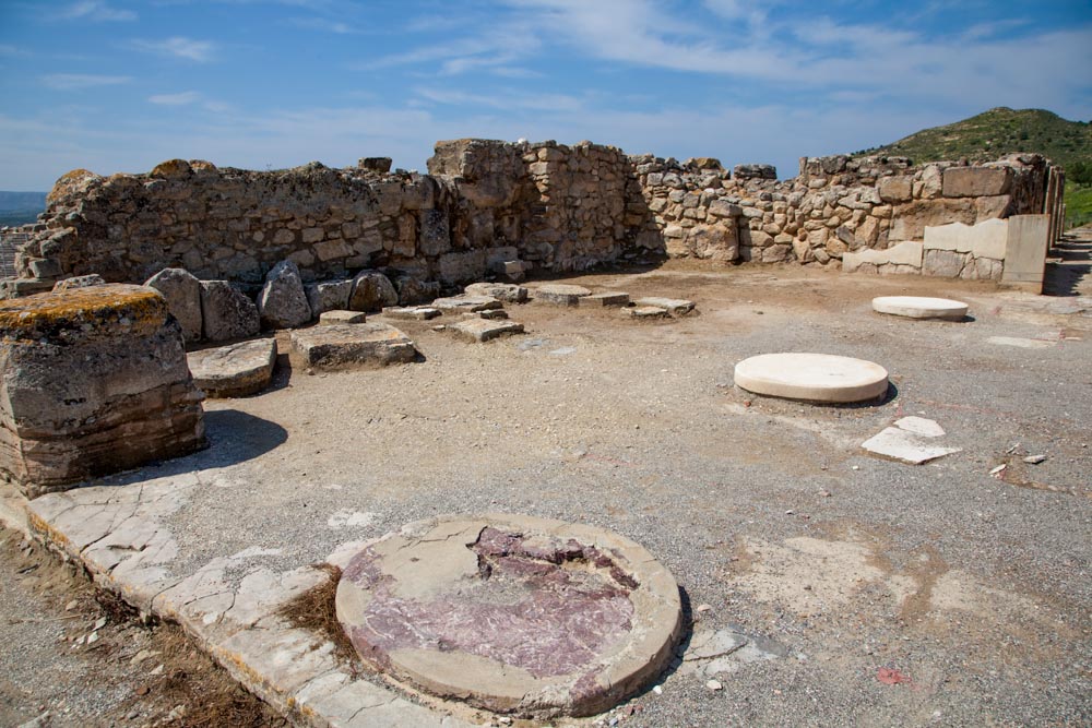 Greece, Crete, Phaistos Minoan palace - Porticoed room