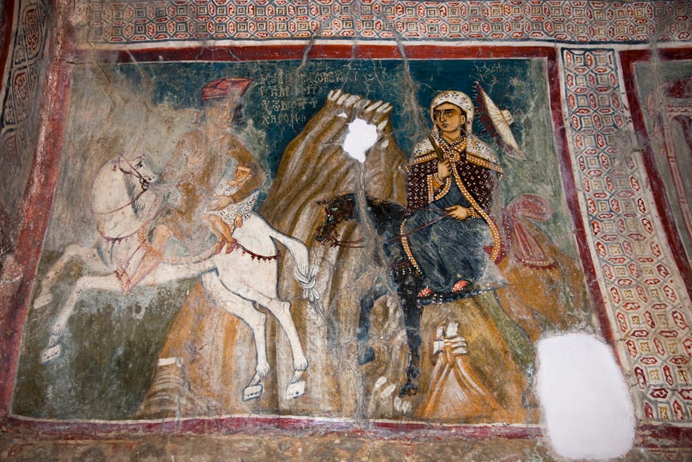Greece, Crete, Pyrgos -Church of Ayios Konstantinos - Byzantine frescoes
