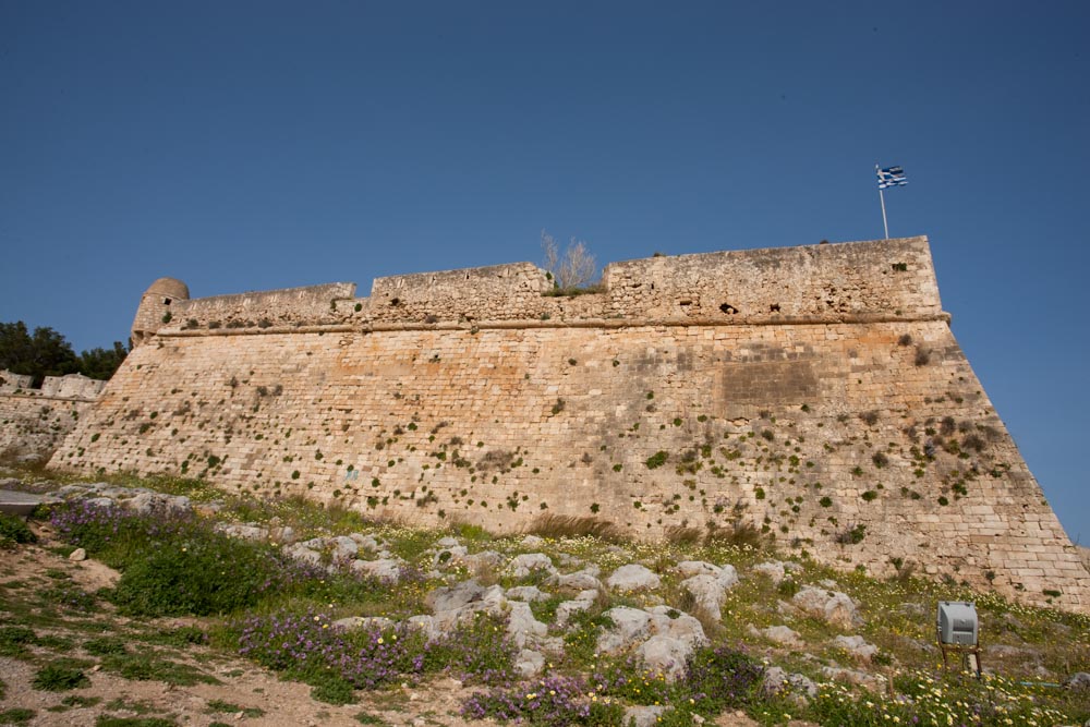 Greece, Crete, Rethymno Venetian Fortress - Walls