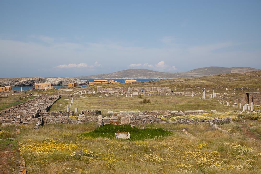 Greece, Delos Island, Agora of the Italians